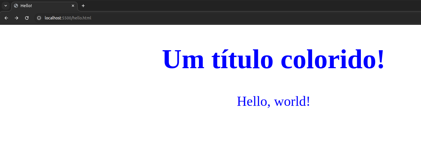 Exemplo de estilização herdada