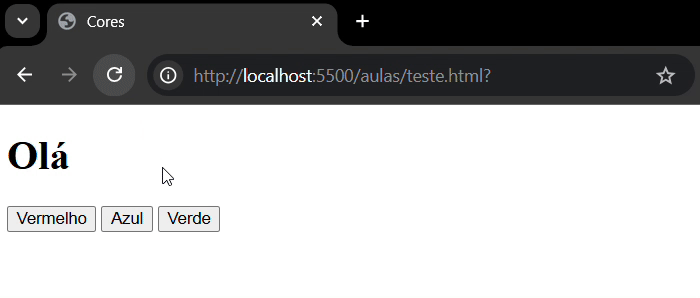 Demonstração de Cores