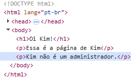 Inspecionar com caso negativo
